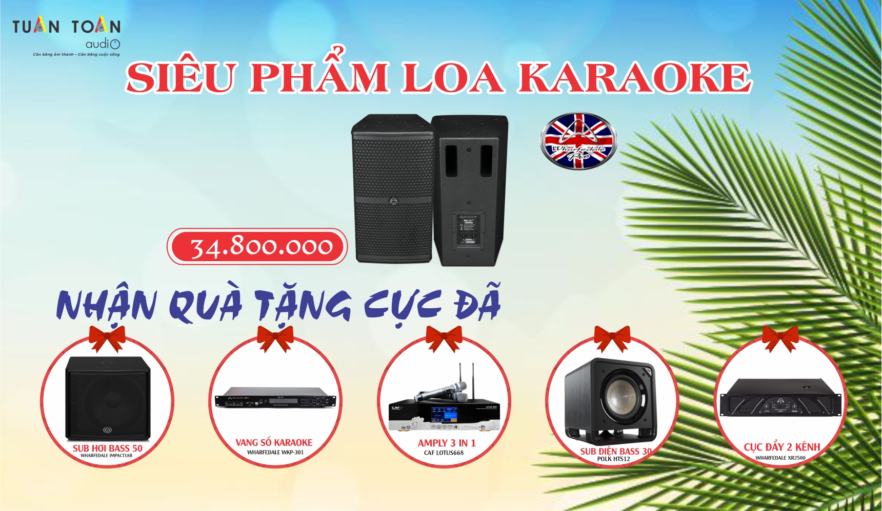 MUA LOA WH-10 TẶNG 1 TRONG 5 SẢN PHẨM SAU